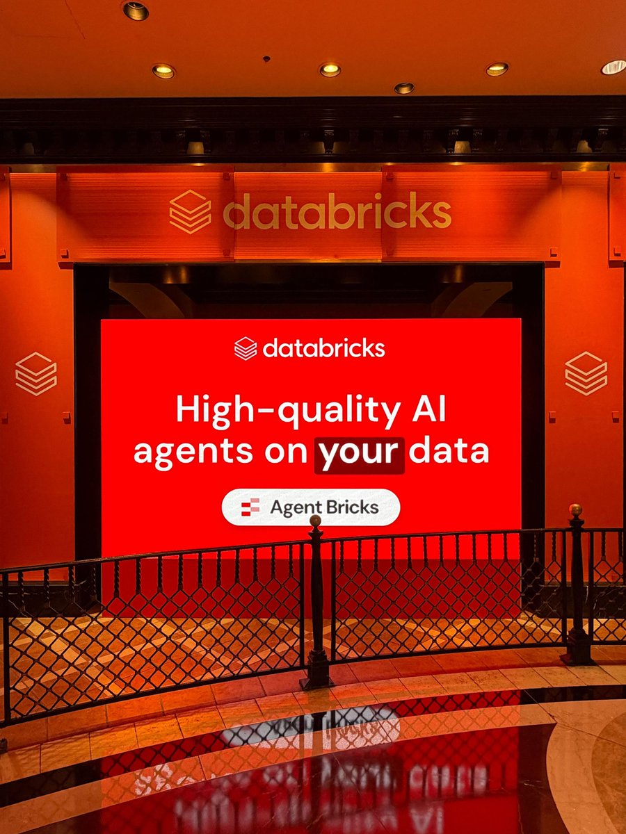 databricks's tweet image. We’re live at #AWSreInvent in Las Vegas and ready to dive into what’s next for enterprise AI!

If you’re here this week, connect with us or join our sessions to see how teams are using their data to power AI that delivers real business insights and outcomes.

Stop by Booth #1420…
