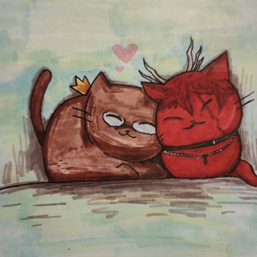 NalaryVT's tweet photo. Someone drew me and @Lunifura during our stream🥰 https://t.co/DraE6V4aMh