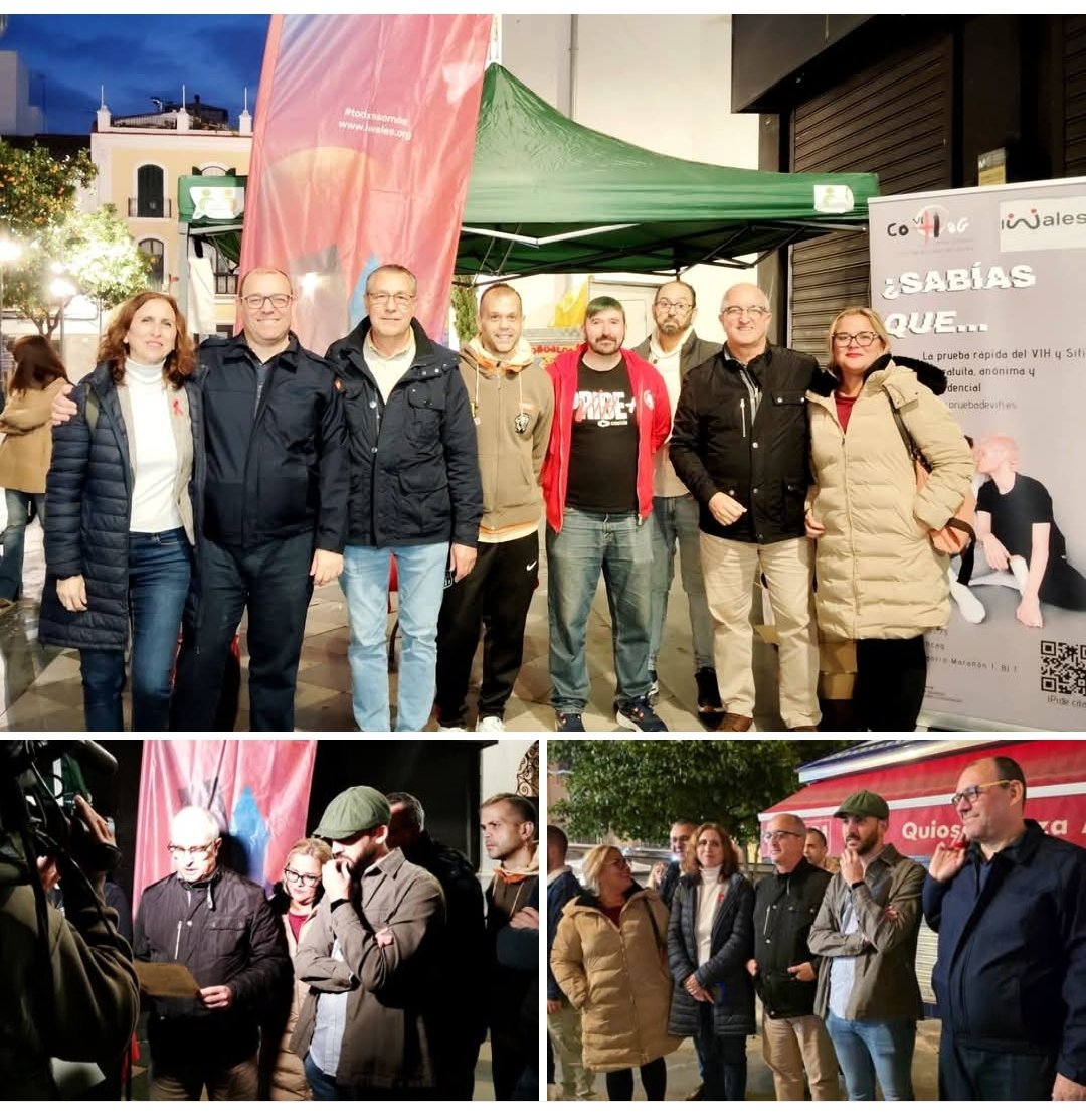 📌 #1deDiciembre #DiaMundialContraElSida ♥️  
📷 Compañeros/as del #PSOE de #Algeciras han asistido esta tarde al acto convocado por la asociación <a href="/asoc_iwales/">Iwales</a> en la Plaza Alta, en el que también se ha dado lectura a un manifiesto reivindicativo 📝