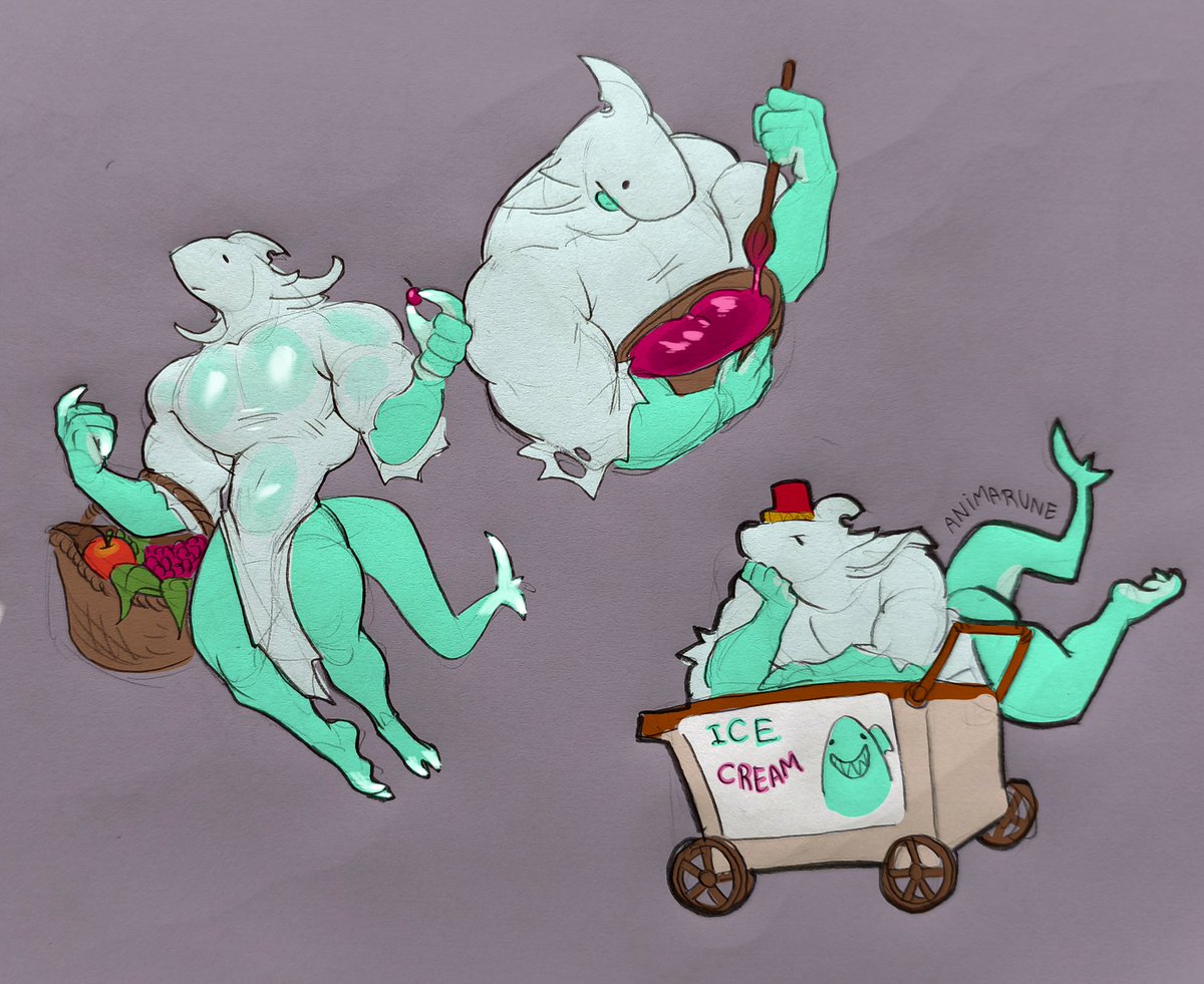 Toby usa seus poderes de gelo para fazer sorvete