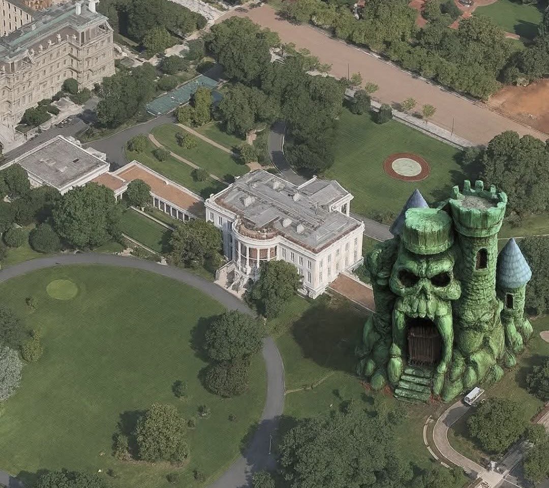 So bene che questo non sarà il progetto definitivo della White House Ballroom di Trump. Però ci starebbe bene.