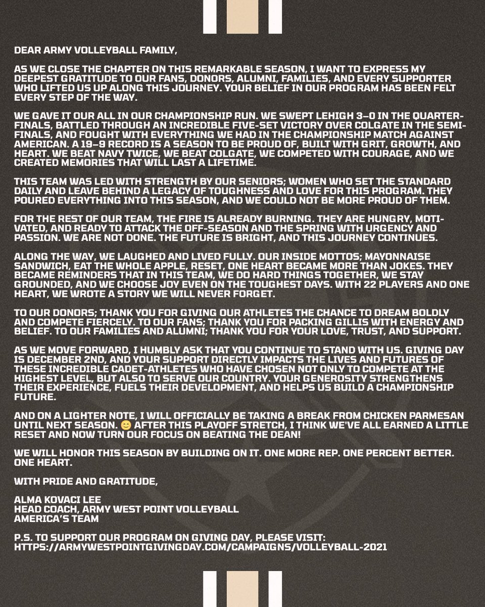 Army Volleyball tweet media