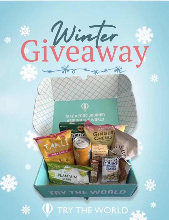 ❄️ Winter Giveaway Time! ❄️
Warm up your season with delicious snacks from around the world.

Here’s how to enter:

Follow us <a href="/trytheworld/">Try The World</a>
Like this post
Tag your snack-loving friends — 1 tag = 1 entry!
COMMENT on our latest 3 posts

BONUS: Share this post to your Story &amp; tag us