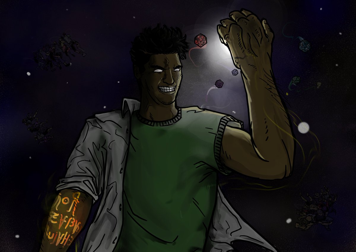 Sunblock Moshmaster
#dndart #dungeonmaster #diypunk #Webseries #paranormal #enoch #Space