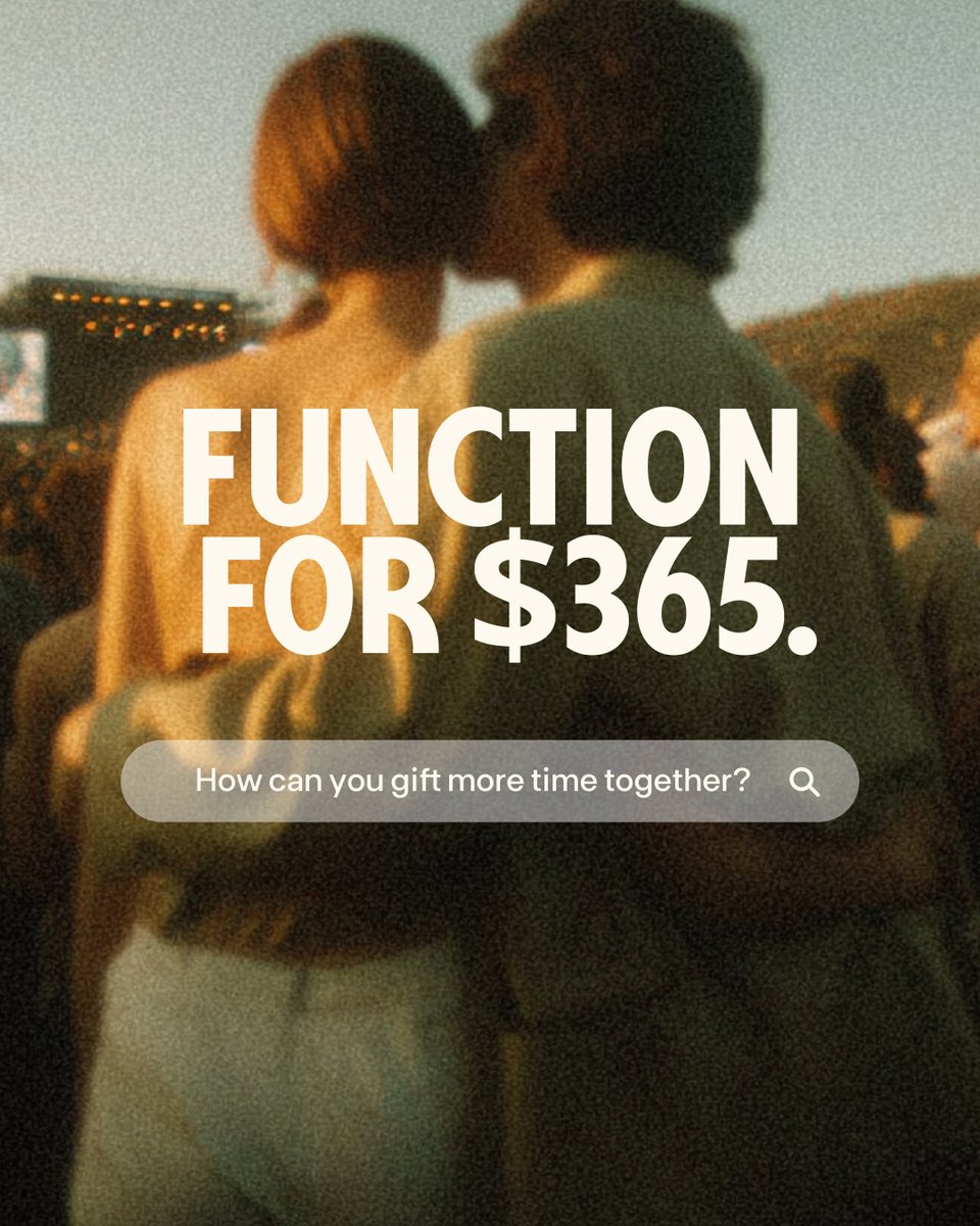 function's tweet image. This Cyber Monday, give the gift that tops all other gifts. Because with Function, you’re giving someone the chance to take control of their health, and live as long as they intend. 

functionhealth.com/gifting