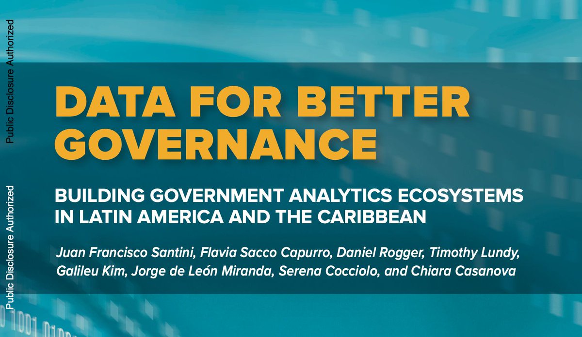 ESZ_smartgov's tweet image. El informe del @BancoMundialLAC  es contundente: #ALC posee un volumen significativo de datos administrativos, pero su capacidad analítica está lejos de su potencial.

El 96% de los Sistema de Información de Gestión (MIS) solo produce analítica descriptiva, mientras que la…
