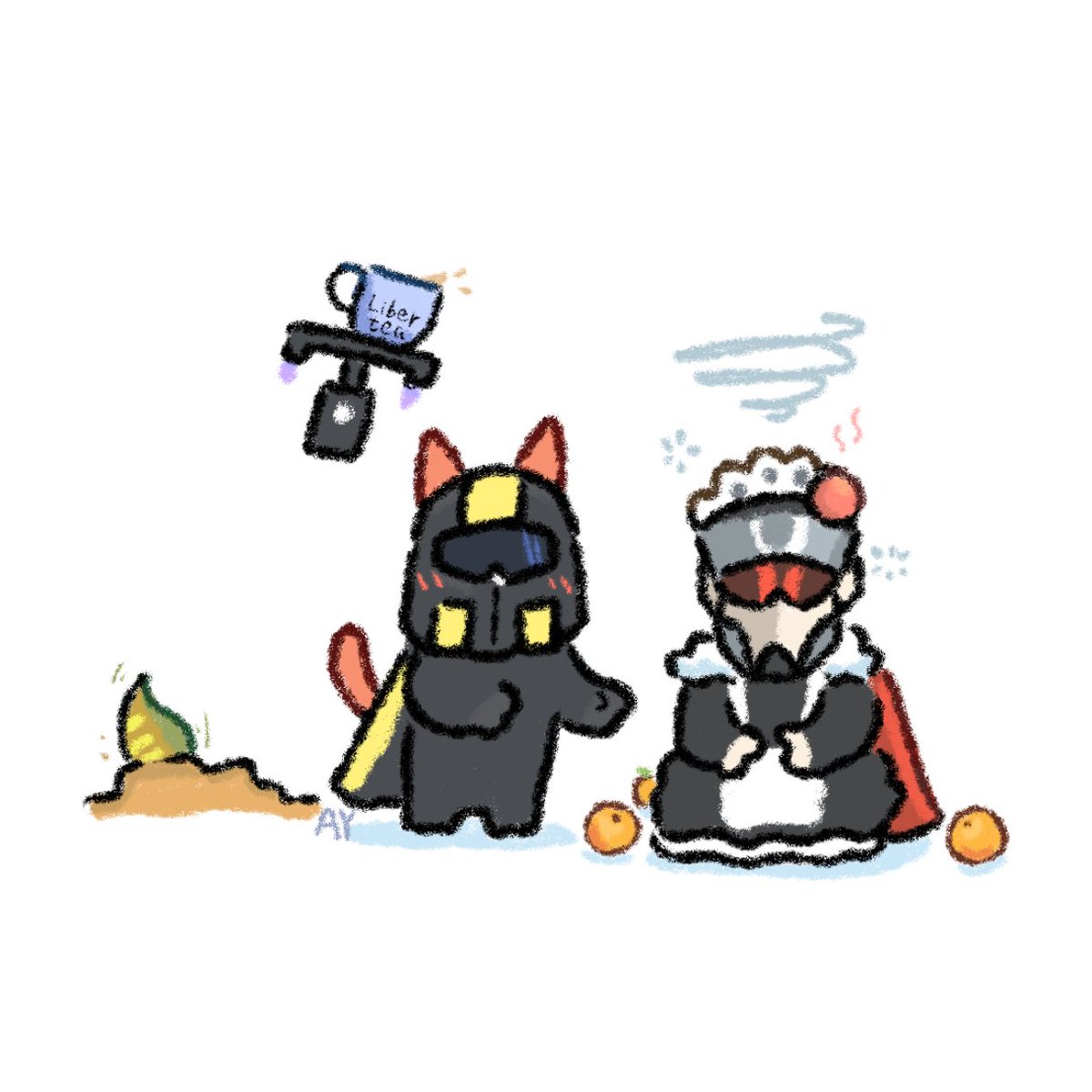 "It's an illusion! 🍊🤕"
#HELLDIVERS2
I've created many comics in Chinese gaming communities, and many netizens have dubbed me the "Queen of Blades" after reading my #helldivers2art works... Anyway, I'll gradually reupload my creations here to share with you all! Thank you!