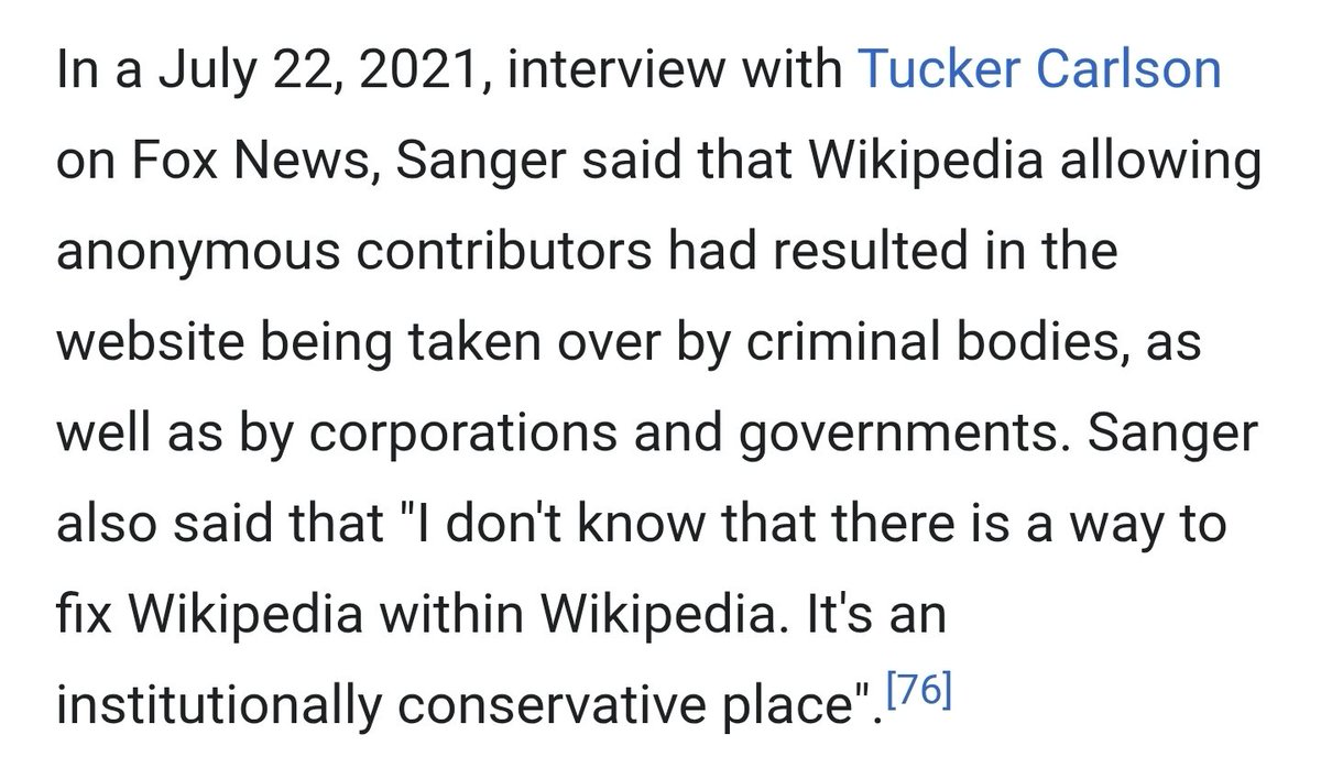 Tech_Deceptoris's tweet image. The Wikipedia rabbit hole is quite entertaining. The tunnel branches are near endless,  but I find the Sanger-concerning ones to be quite telling. 

His position is a unique one, wherein is demand for accuracy keeps his critiques valud- even with the bias he&apos;s afforded.