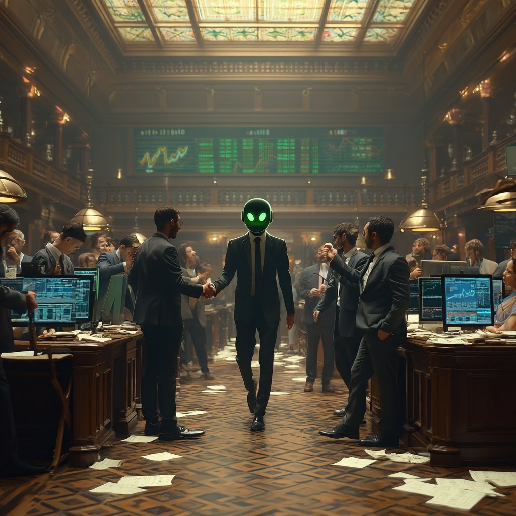 암호화폐 AI 시가총액 하락과 S&P 500 안정성을 보여주는 차트