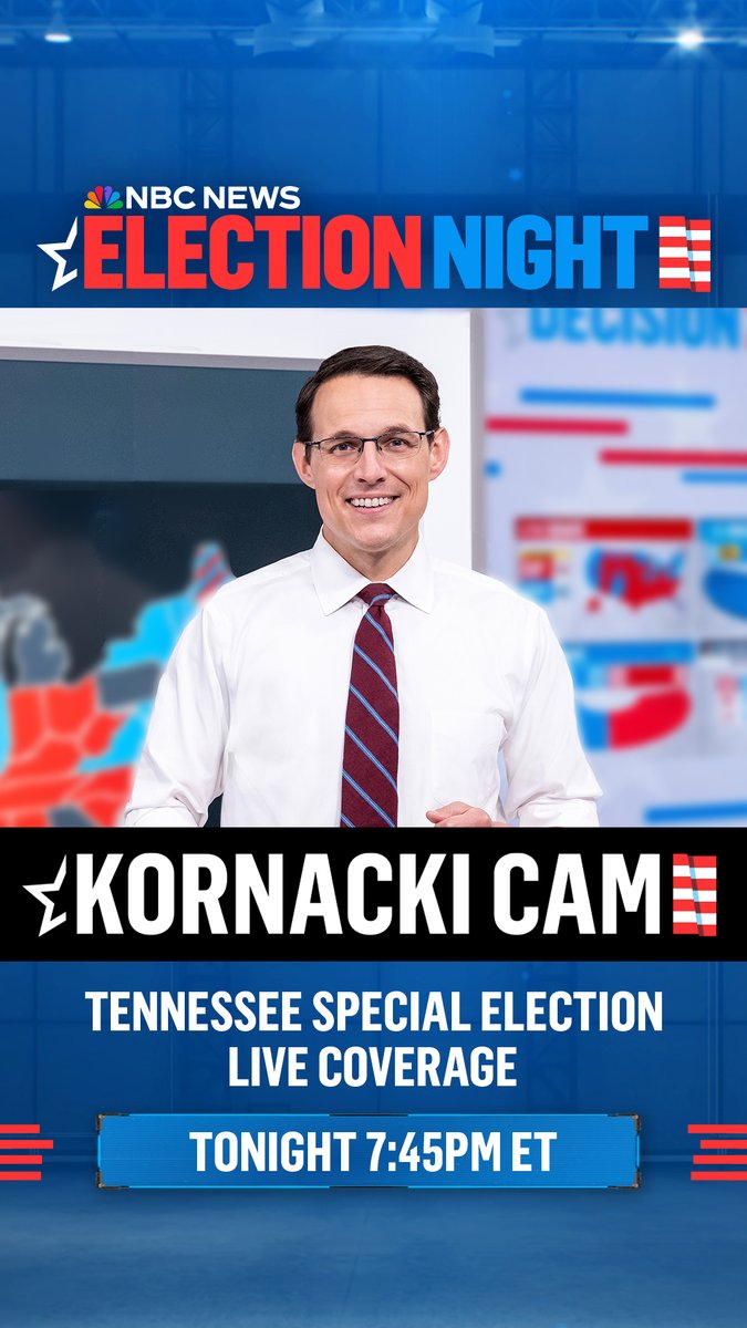 We've got a special House election in Tennessee tomorrow and we're trying something new and hopefully  fun.

I'll be streaming live from the Big Board -- no frills, no guests, just results. It'll go live at 7:45, 15 minutes before polls close, and I'll stay until we've got a