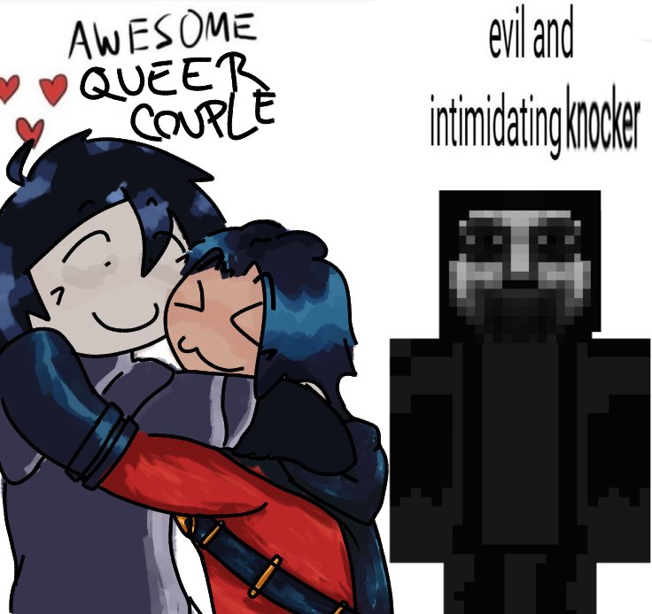 schizoryker's tweet image. hello, ive come here to introduce me and my bfs amazing crackship, their shipname is #2tim and they are in an (occasional) throuple with the knocker, thank you #TimDrake #twotime