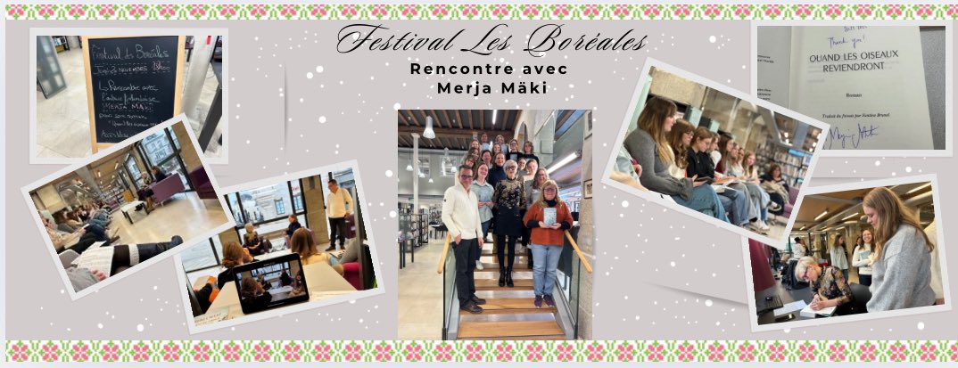Aperçu en images de la rencontre avec l’autrice finlandaise Merja MÄKI 
➡️podeduc.apps.education.fr/normandie-lyce…