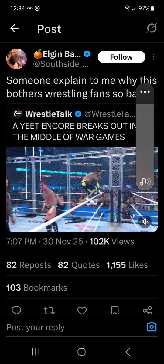 seanmplo's tweet image. For a group of fans who say story and psychology are the most important aspects of a wrestling show, they sure love to defend nonsensical bs like this mid match...
