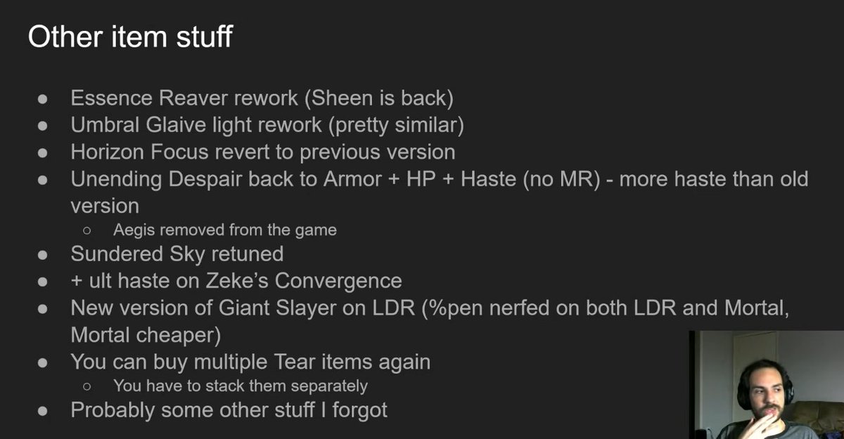 LostFish's tweet image. I don't care about the other changes. I am happy with my old Essence Reaver sheen procs are back and Giant Slayer on LDR (Pretty much the same as the old Giant Slayer) with better Mortal healing reduction