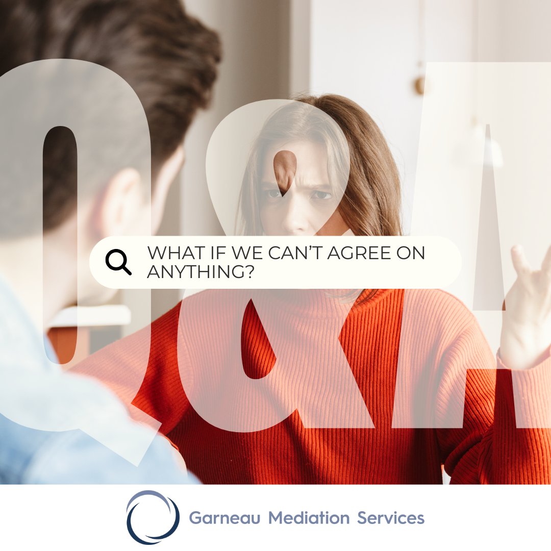 GMSmediator's tweet image. Q: Can mediation still work if we’re in total disagreement?
A: Yes. Mediation exists for conflict.

A neutral process helps transform impasse into understanding and cooperation.
#FAQFriday #FamilyMediation #ConflictResolution #GarneauMediation