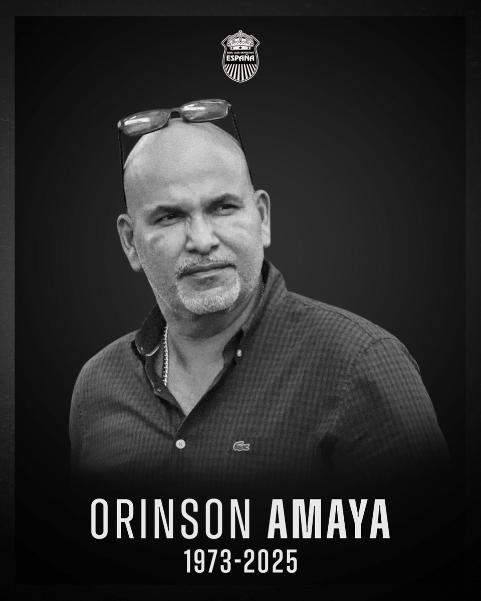 Expreso mi más profunda solidaridad con nuestros hermanos Verdolagas por el sensible fallecimiento de su Presidente Orinson Amaya, que Dios lo reciba en su gloria. 

El <a href="/rcdespana/">Real Club Deportivo España</a> los acompaña en este luto y profundo dolor. 

Que el recuerdo de Orinson perdure en la gran historia