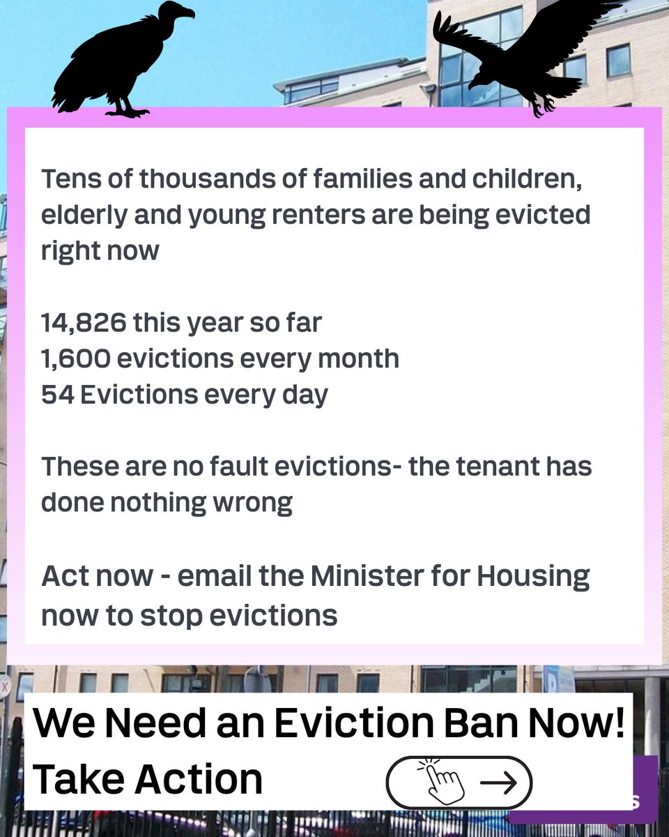 RoryHearneGaffs's tweet photo. Staggering levels of evictions of 'no fault' renters are taking place in Ireland by landlords

Tens of thousands of families &amp; children , elderly &amp; young renters are being evicted right now with no where to go to.

These are no fault evictions- the tenant has done nothing wrong https://t.co/ccr07v3CrK