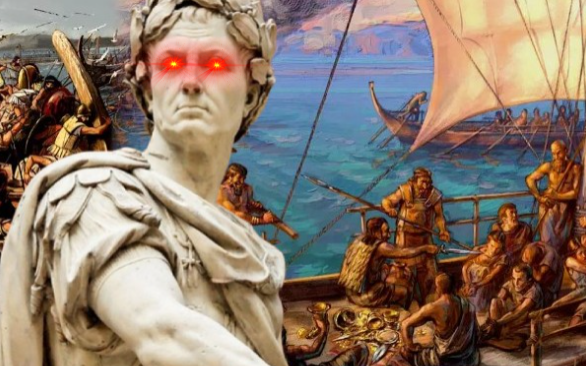 mcgillmd921's tweet photo. Young Julius Caesar was captured by pirates. When they demanded a ransom of 20 talents, he laughed and told them to raise it to 50 because he was worth more. 

After his release, he returned with a fleet, hunted them down, and had them crucified.

Exactly as he had promised. ⚔️ https://t.co/2BgkPMxHu6