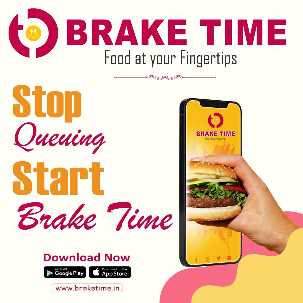 BrakeTime2026's tweet image. Busy day? Skip the line. Use Brake Time to order, pay &amp;amp; pick up — all in under 5 minutes. ⏱️🍛 #OrderSmart #BrakeTime