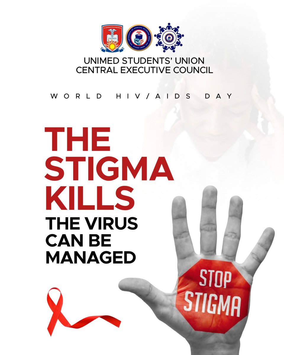 Unimed_SU's tweet photo. The stigma kills, the virus can be managed!
#worldhivaidsday
#blueprintadministration
#unimedsu
#firstofdecember https://t.co/x9cnFJPp6n