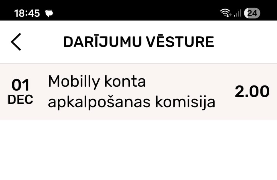 Kopš kura laika <a href="/Mobilly/">Mobilly</a> ir apkalpošanas maksa? Mammai vēl 1.novembrī atnāca ziņa, ka konta atlikums 2.00 eur un tikko - bladāc! Ziņa, ka pa nullēm. Bet noteikumos tak ir, ka ko ta atvēršana un uzturēšana ir bez maksas…