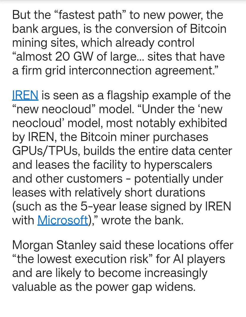 Morgan Stanley nosti IRENiä raportissaan.

Investing.com: