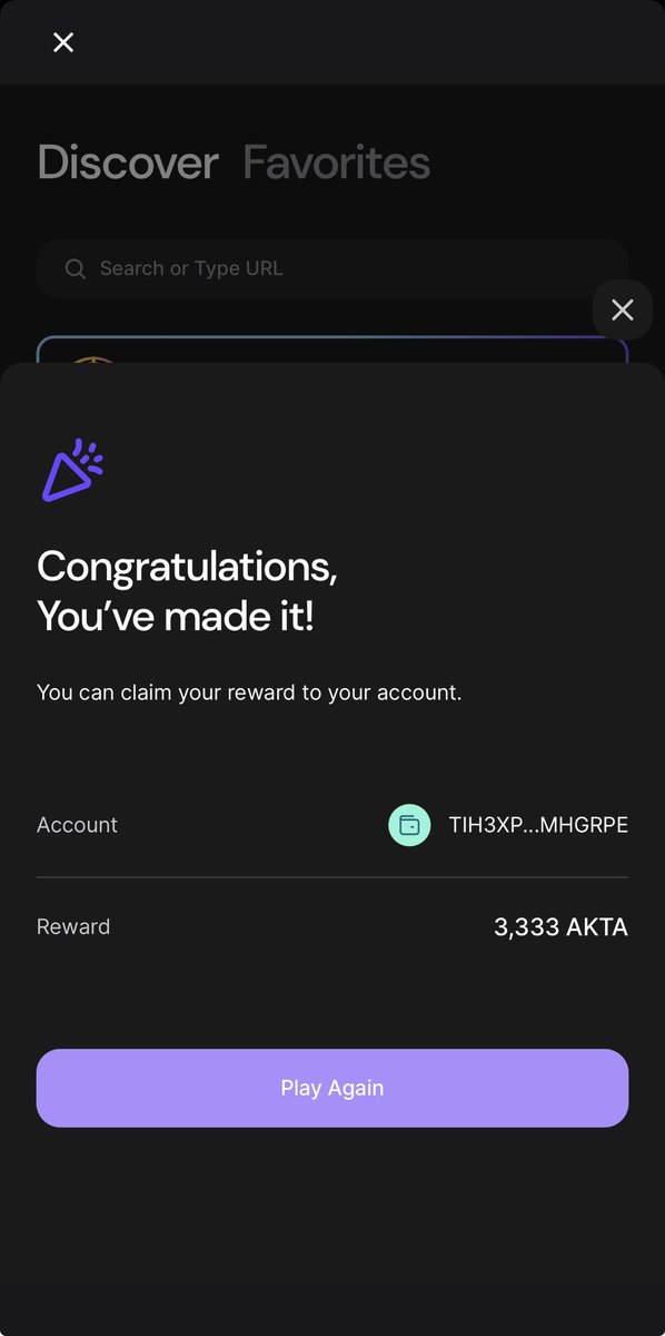 LittleCabbages's tweet image. The @AlgoFoundation gods have shined upon thee and blessed me with some sweet sweet @AkitaInuASA from the Algoland spin for this week. You too could earn free ASAs, just make sure to use my signup link 😂 

algoland.co/?referralCode=…