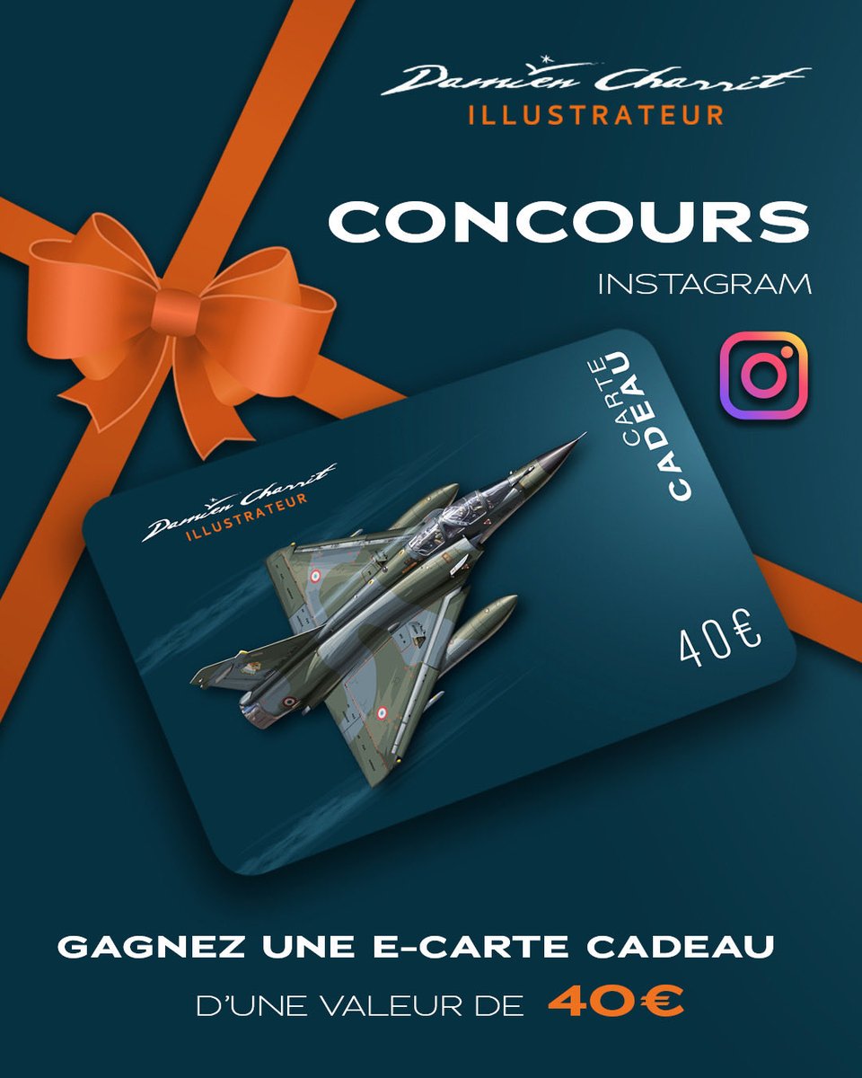 Pour fêter mes dix ans d'illustration, je vous propose un jeu concours ✏️✈️
Proposez le prochain avion que je vais illustrer… et tentez de gagner une carte cadeau de 40 € valable sur toute ma boutique 
🎯 Ça se passe ici : 👉 instagram.com/damiencharrit
#AvGeek #Aviation