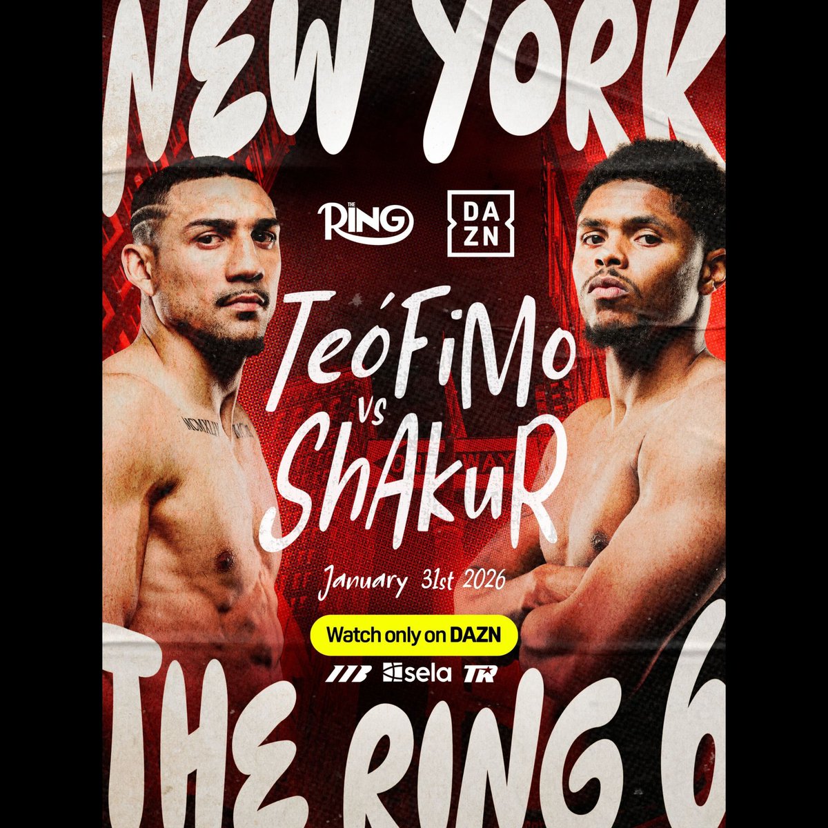boxeattitude's tweet photo. 31 JANVIER 2026
🇺🇸 Teofimo Lopez (28 ans) vs 🇺🇸 Shakur Stevenson (28 ans) à New-York https://t.co/braFvzCDTw