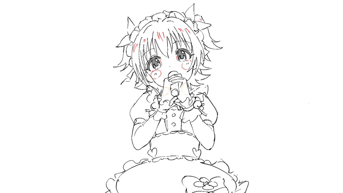 XRライブで見た光景をデレアニ風に描いてみたけど、やっぱり難しいね
自分の絵柄と世代が違いすぎる、、