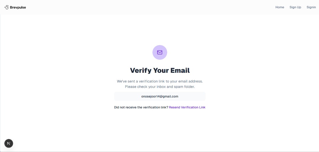DevText16's tweet image. Happy new month 🌹
Day 21 of building @brevpulse 
- Added the auth routes, and a verify email route
- Added the error card, and loading card. 
- Updated the landing page&apos;s font.

#buildinginpublic