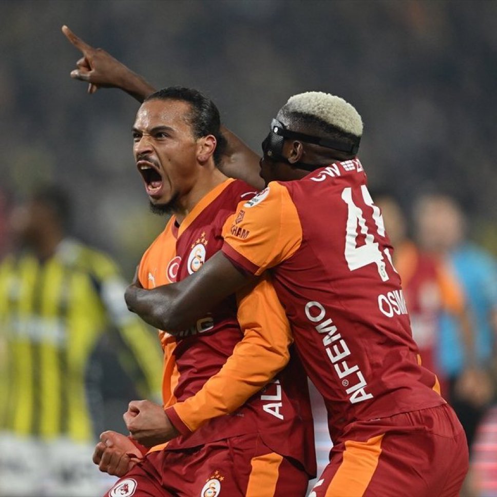 leroy sane ve osimhen’in muazzam gol sevinci 😍