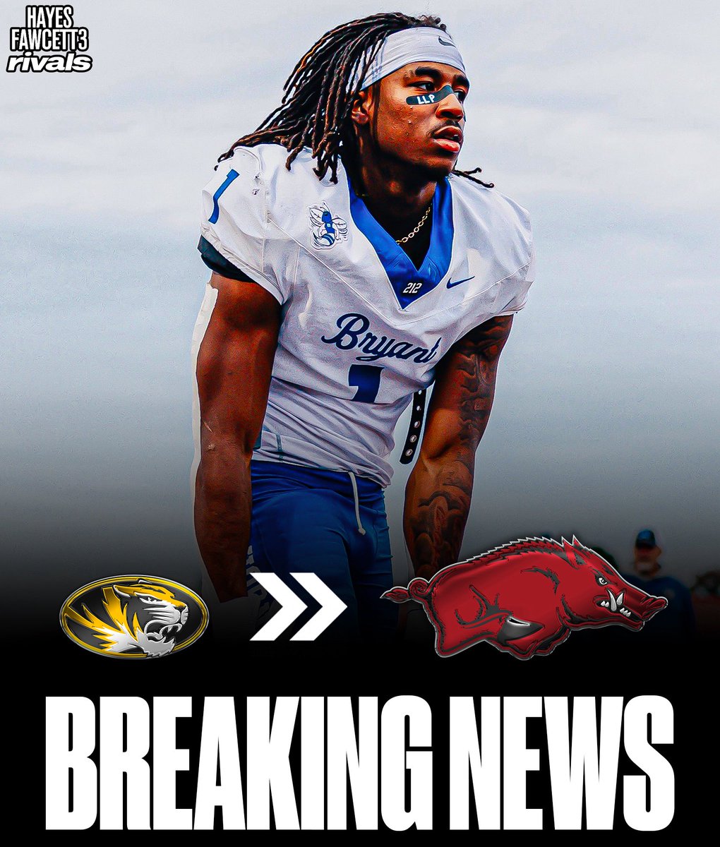BREAKING: Four-Star RB TJ Hodges has Flipped his Commitment from Missouri to Arkansas, he tells me for @rivals

The 6’1 185 RB from Bryant, AR had been Committed to the Tigers since October 

“Luke 12:48”

on3.com/rivals/tj-hodg…