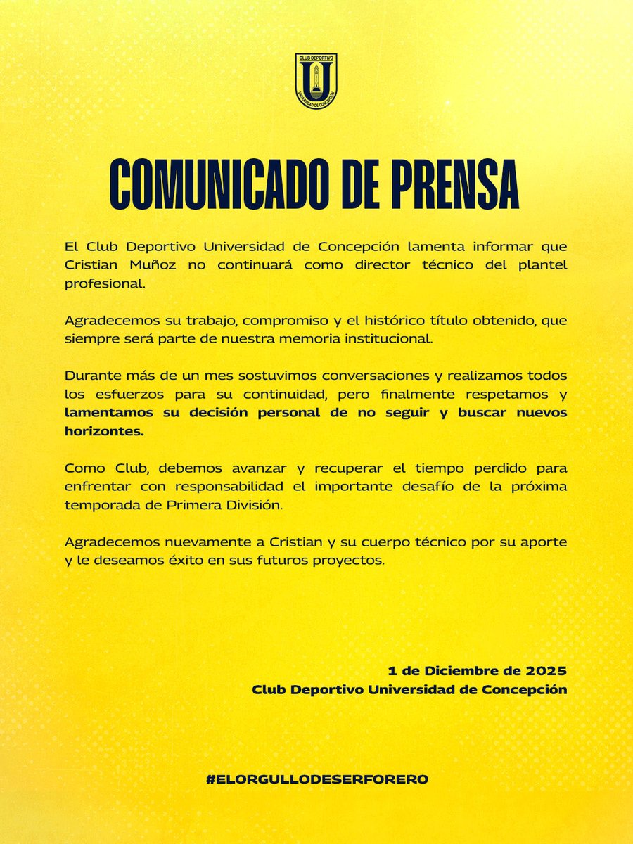 Comunicado de prensa.