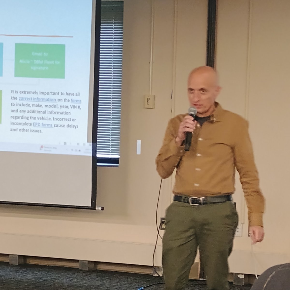 MCPAlert's tweet image. Fleet Managers from across Maryland got a deep dive into Vehicle Excess Property Declarations (EPDs) with Anthony Vancek, Statewide Vehicle Disposal Administrator, and the DGS Inventory Standards team ready to answer questions and share insights.