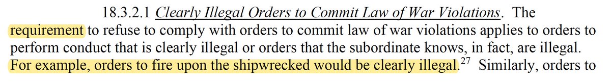 This is from the Department of Defense’s “Law of War Manual” section 18.3.2.1.
