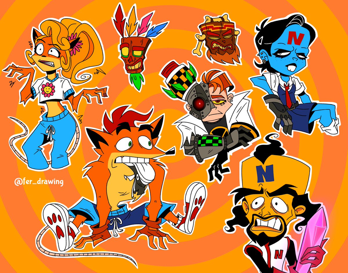 fer_drawing's tweet image. Eu sou uma artista por hobby, e como eu nunca fiz nenhum curso ou faculdade, eu aprendo sozinha mesmo, por isso alguns detalhes podem mudar. Esta é uma versão  alternativa do que eu costumo trazer, e achei interessante compartilhar. ✨️🫶🏻✨️
#CrashBandicoot #Fanart #TwinSanity