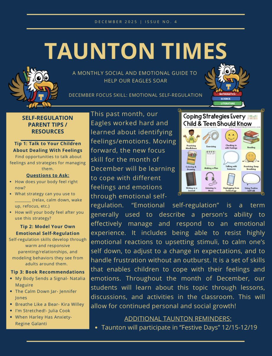 MrsPetrula's tweet photo. The December issue of The Taunton Times. 🦅 #HTPSWellness #HTPSCommunityEngagement @HowellTwpTauntn https://t.co/maSpBNfLUu