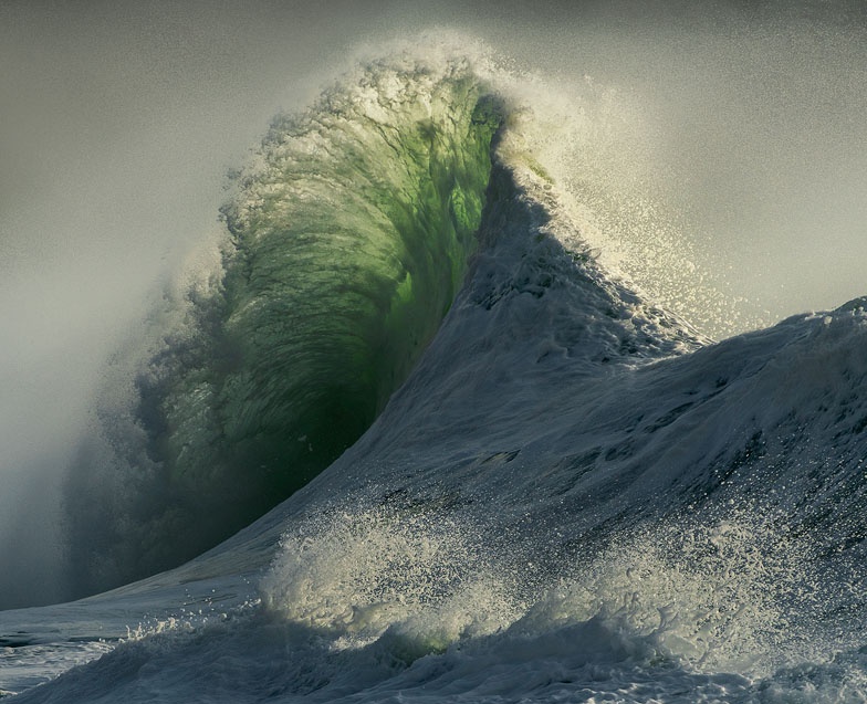 Waves can create the most amazing shapes.