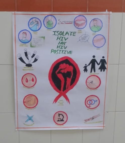 CdhoSabarkantha's tweet image. #HIVAIDSAwareness Drawing by nursing students of Himatnagar college.
#AIDSDay2025 
#HIVPrevention 
#AIDSAwareness