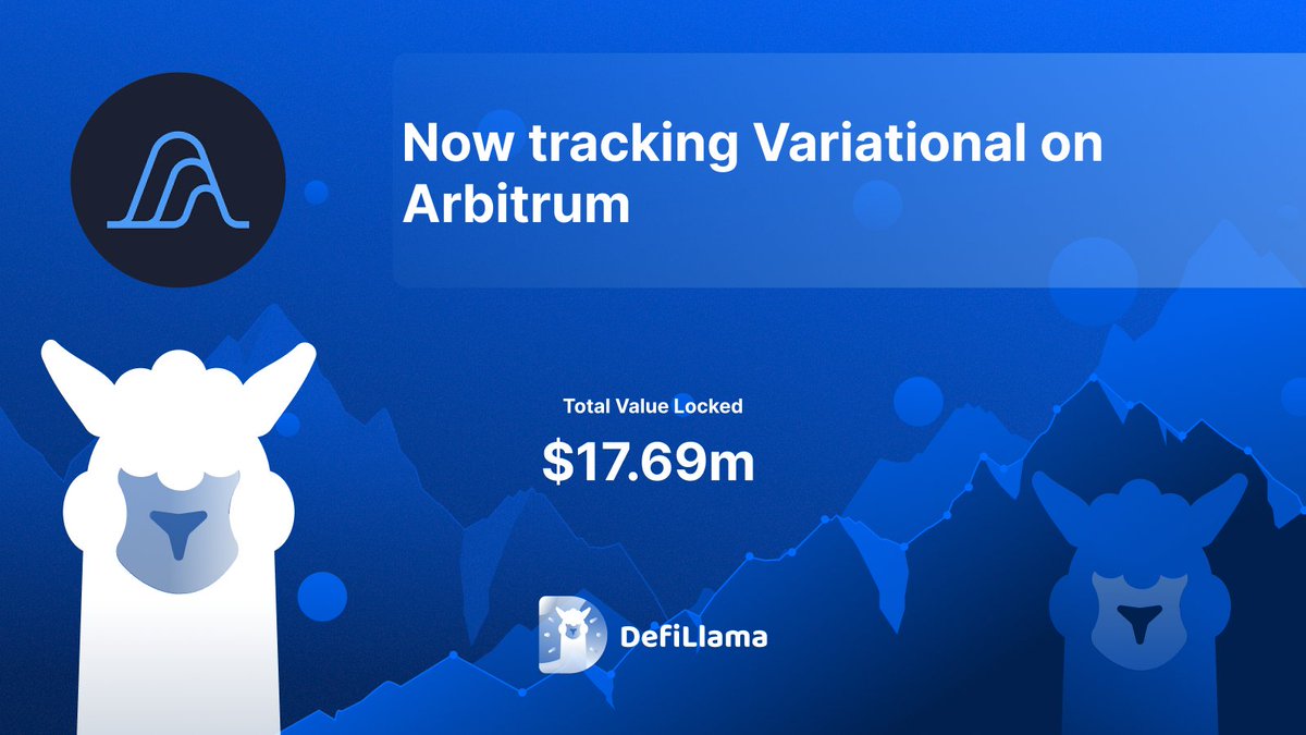 DeFiLlama tracking Variational on Arbitrum with $17.69M TVL