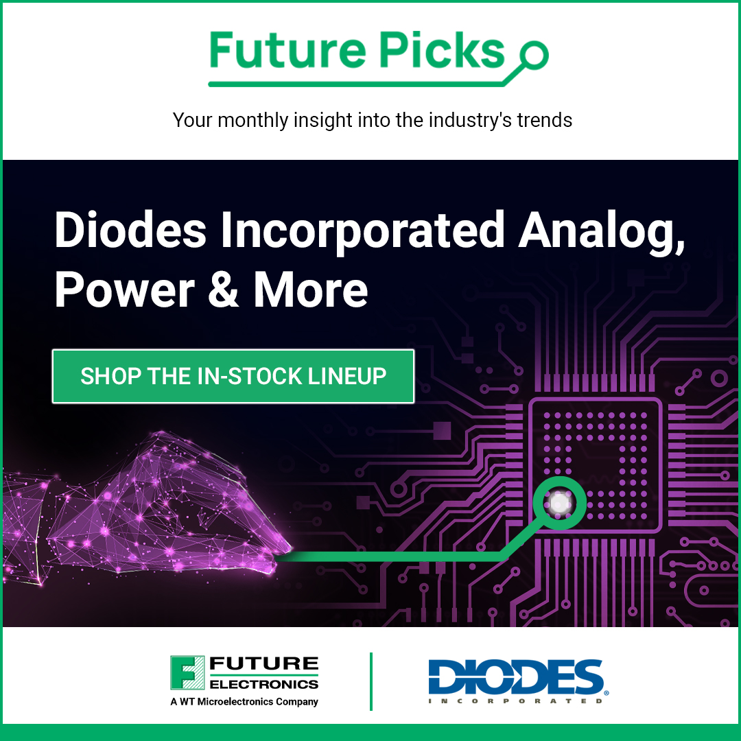 FutureElec's tweet image. ‼️ FUTURE PICKS | @DiodesInc 
Future Electronics brings you cutting-edge analog and power management solutions from Diodes Incorporated—engineered for precision, reliability, and energy savings.

🔎 Discover more: bit.ly/4rjRGfd

#FutureElectronics