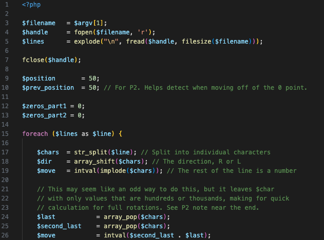 andrewhoyer's tweet image. Last night I hit the ground running with Day 1 of the 2025 #AdventOfCode event. I solved part 1 and 2, but was slowed down by a few issues, ending up in 8th place out of 16 in the leaderboard group. I&apos;m coding in PHP again this year.