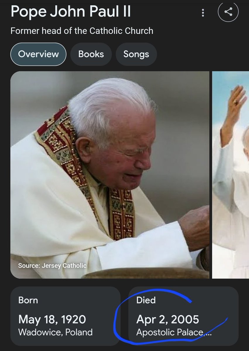 كيف بتعرفو الجعجعي انو دجال وهبيلي؟
البابا يوحنا بولس توفي في نيسان ٢٠٠٥
سمير جعجع افرج عنو بتموز ٢٠٠٥