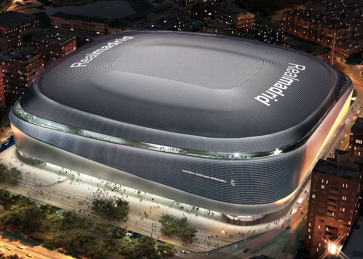 strikervault's tweet image. The new Bernabeu feels like football in the future. A sliding pitch, a 360 screen, and a roof that closes in seconds turned the stadium into a technological masterpiece.

Full story on TikTok! Link in description.

#Bernabeu #RealMadrid #StadiumTech #Football #LaLiga #Innovation