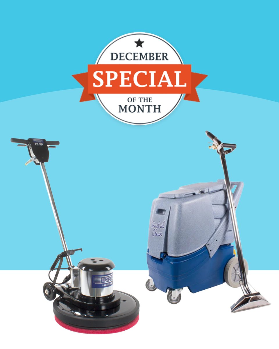 💻 𝐂𝐲𝐛𝐞𝐫 𝐌𝐨𝐧𝐝𝐚𝐲 + 𝐃𝐞𝐜𝐞𝐦𝐛𝐞𝐫 𝐒𝐩𝐞𝐜𝐢𝐚𝐥𝐬

12/1–12/5: Get 𝟐𝟓% 𝐎𝐅𝐅 clearance &amp; CleanFreak® chemicals — no code needed.

All month:
❇️ Save $290 on 'Deluxe' Extractor
❇️ Save $175 on the 20" Buffer

Secure Your Seasonal Steals: bit.ly/3BUfFcr