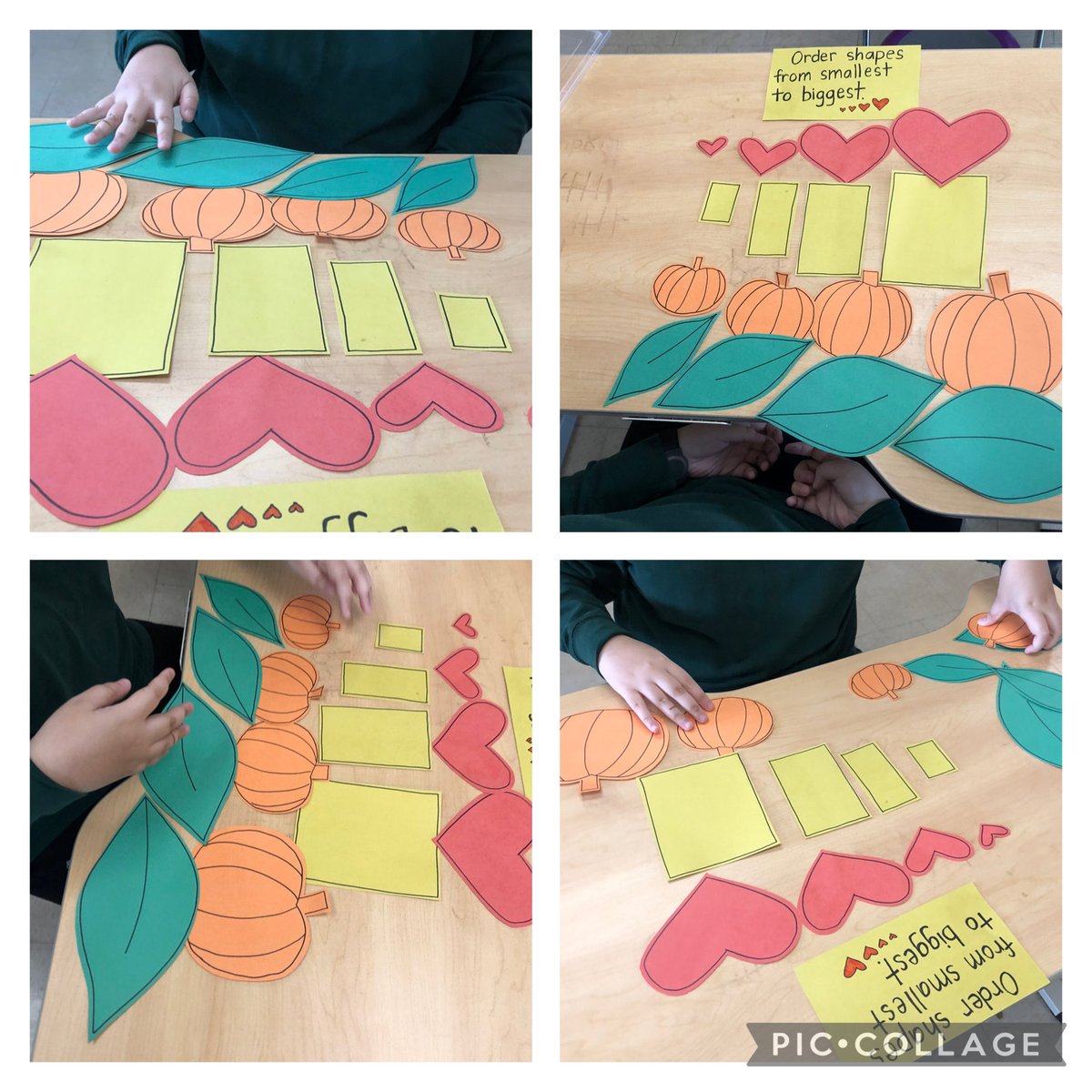 LipoMigena's tweet image. Ordering shapes from smallest to biggest▪️◼️⬛️.
@GoetzGators #mathisfun ⁦@DP_math⁩ #dpcdsb #mathplay #math4all