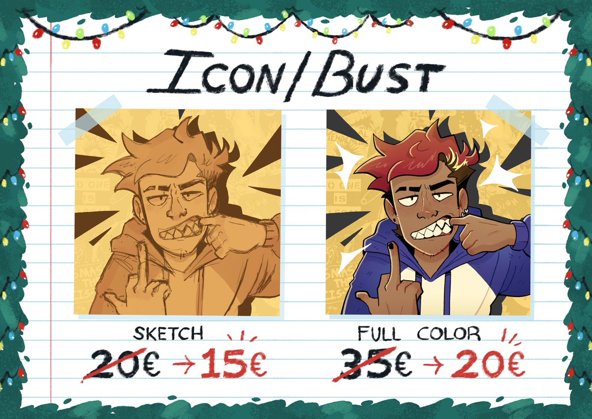 blueyay_s's tweet image. 🎄[CHRISTMAS SALE]🎄

The holidays are upon us so I decided to open commissions again. Come get yours! 

#opencommissions #christmascommissions