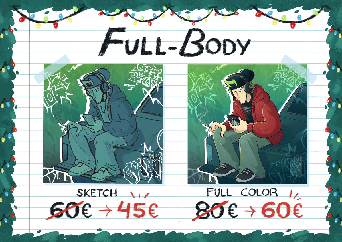 blueyay_s's tweet image. 🎄[CHRISTMAS SALE]🎄

The holidays are upon us so I decided to open commissions again. Come get yours! 

#opencommissions #christmascommissions