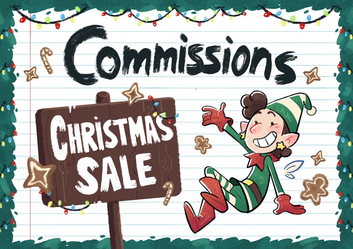 blueyay_s's tweet image. 🎄[CHRISTMAS SALE]🎄

The holidays are upon us so I decided to open commissions again. Come get yours! 

#opencommissions #christmascommissions